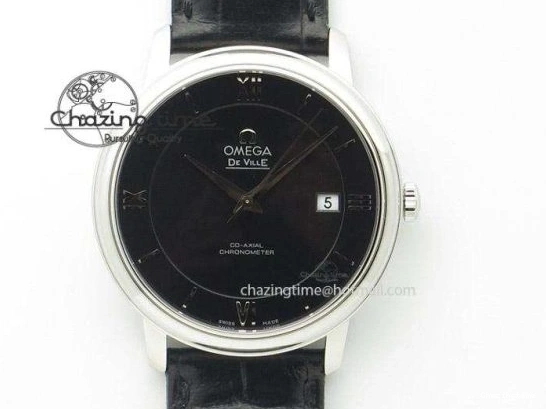 0601 Premium Seamaster Professional Chrono RG Black Ceramic Black Dial On RG Bracelet A 8212